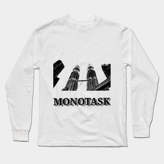 Night view artwork by MONOTASK Long Sleeve T-Shirt by MONOTASKF